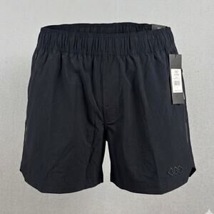 LEG3ND Mens Athletic Shorts Large Black Stretch 5” Inseam Active Running Gym NWT